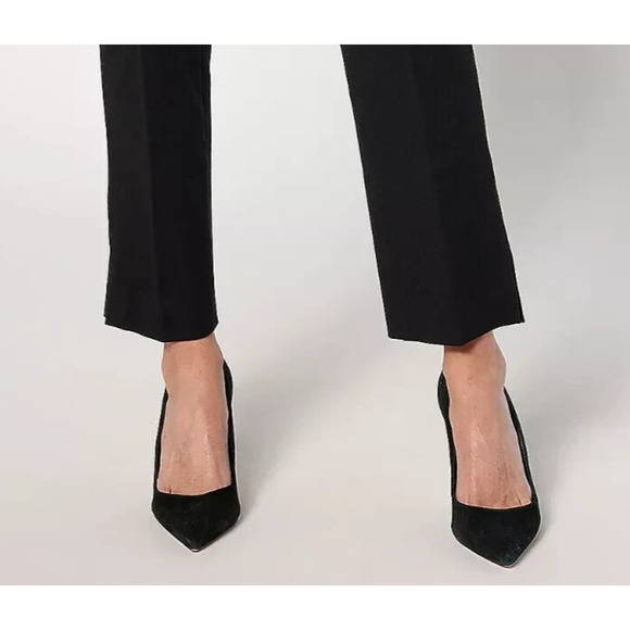 Isaac Mizrahi Live 24/7 Stretch Icon Ankle Pants Black Women’s Pull-On Slim – 10 - Picture 3 of 4